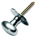 Satin Chrome Mortice Rack Bolt Knob 6 Spline (JV2715SC) 